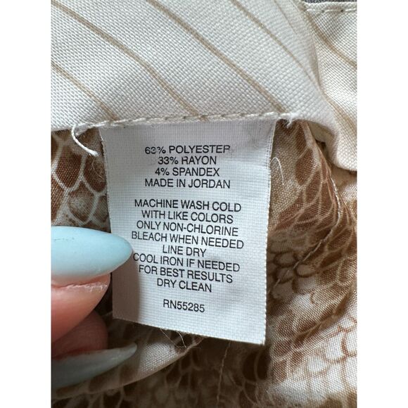 y2k Express Editor Low Rise Tan Business Casual Trousers Size 2 - Picture 6 of 6